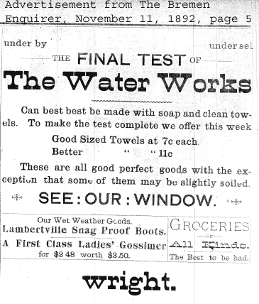 Water Works Ad